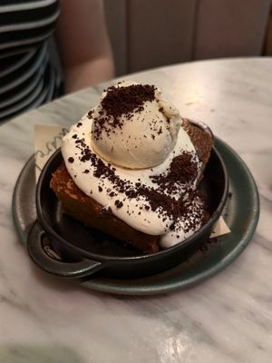 Warm Cookie Dough Blondie at Mildreds - Covent Garden in London