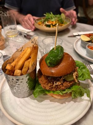 Chick+n Caesar Burger at Mildreds - Covent Garden in London