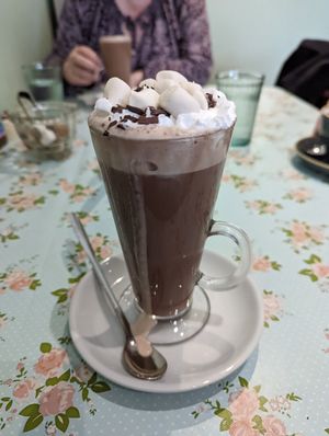 Deluxe hot chocolate at Bread and Butterflies in West Bridgford