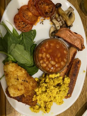 Big Breakfast with added Tofu Scramble   at Bread and Butterflies in West Bridgford
