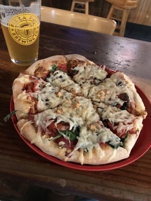 Garlic veggie small ( I think vegan cheese was $3 extra /: ) Iz good tho!  at Pizza Port - Ocean Beach in San Diego