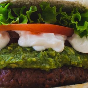 Notburger  at Verdevegano Food Truck in Santiago