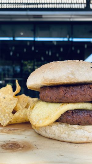 Doble queso   at Verdevegano Food Truck in Santiago