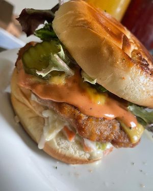 (Spicy Chik'n Sandwich). For all those who like to spice things up a bit!! at Where It All Vegan in Gahanna