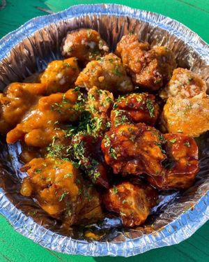 RATED #1 WING Alternative in Central Ohio, Our (Signature Wingz) come in 5 Flavors. Mango Habanero, Garlic Farm, Sweet BBQ, Spicy Buffalo and Jamaican Jerk!! at Where It All Vegan in Gahanna