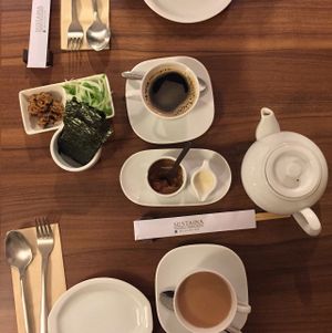 organic coffee and tea :-D at Sustaina in Bangkok