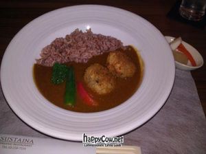 potato croquette curry at Sustaina in Bangkok