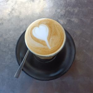 Almond latte - don't rate their coffee. Tasted kinda burnt. at Chocolate Dragonfly in The Basin