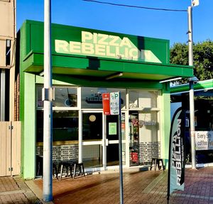 Directly next to the BP servo on the right. #Veganuary at Pizza Rebellion in Orange