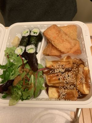 Tofu teriyaki box  at Ogenki in Vancouver