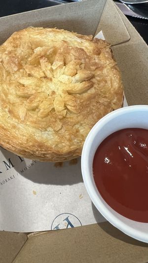 Mince & Cheese Vegan Pie    at The Hermitage Hotel in Mt Cook