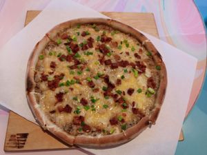 Shrooms pizza at Mr. Pancake in Wroclaw