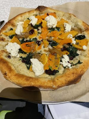 Butternut Squash pizza   at True Food Kitchen in Santa Monica