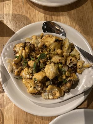 Cauliflower app (vegan as-is)  at True Food Kitchen in Santa Monica