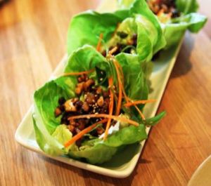 shiitake and tofu lettuce cups at True Food Kitchen in Santa Monica