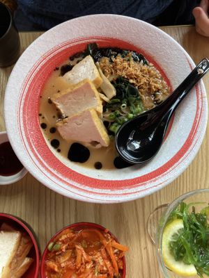 Black garlic ramen  at Maki & Ramen in Glasgow