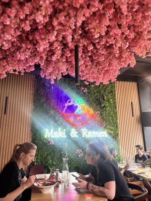 Inside restaurant  at Maki & Ramen in Glasgow