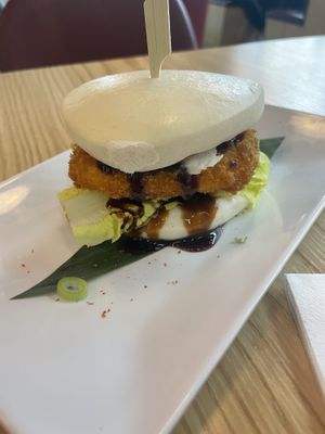 Pumpkin bao from the specials menu  at Maki & Ramen in Glasgow