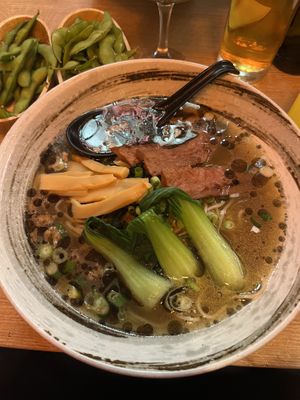 Black garlic vegan ramen  at Maki & Ramen in Glasgow