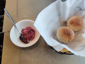 Vegan paté at White Tara Restaurant in Ulaanbaatar