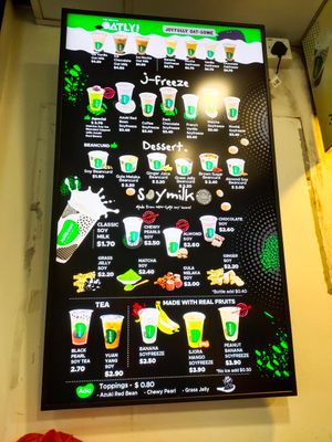 Menu at Jollibean - Pioneer MRT in West Singapore