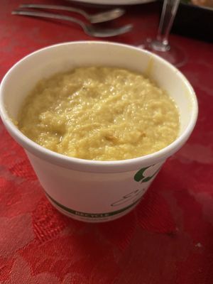 Cauliflower polenta    at True Food Kitchen in Newport Beach