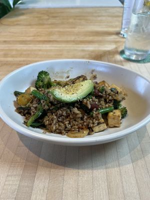 Teriyaki quinoa bowl with tofu  at True Food Kitchen in Newport Beach