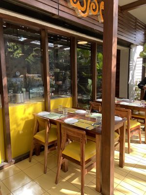Outdoor seating   at Vegan Vogue in Bangalore