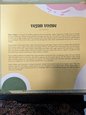  at Vegan Vogue in Bangalore