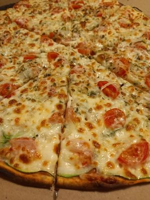 Pizza de Carbassó at Pizzeria que bona!! in Pineda De Mar