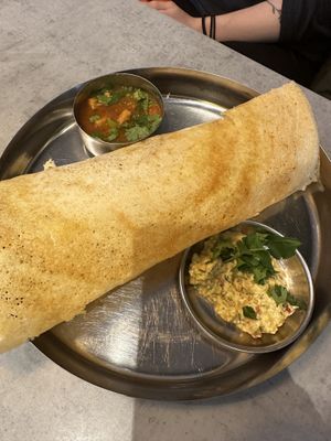 Masala dosa breakfast   at Lake Road Brunch in Keswick
