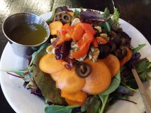 garden salad at Frankie's in Mendocino