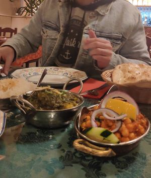 Chana massala at Hola India in Salamanca