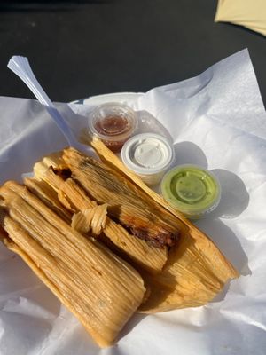 Tamales available at restaurant at Yaqui Zen Kitchen in Las Vegas