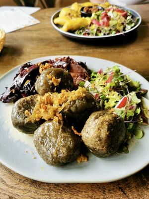 Pyzy ziemniaczane z farszem  at Metafora in Szklarska Poreba