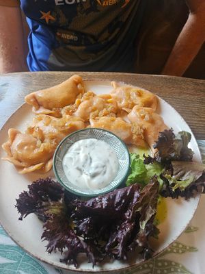 Pierogi with lentils at Metafora in Szklarska Poreba