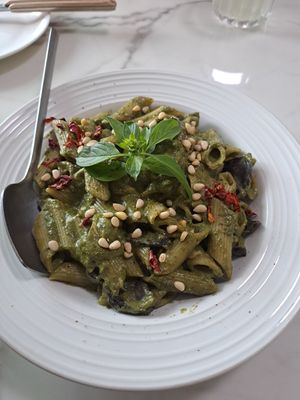 Pesto pasta at Young Vegan - 有样纯素西点 in Shenzhen