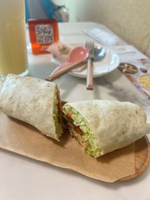Tempeh wrap  at Young Vegan - 有样纯素西点 in Shenzhen