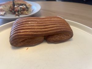 Crème and chocolate… warmed to perfection!   at Bonjour Patisserie in San Diego