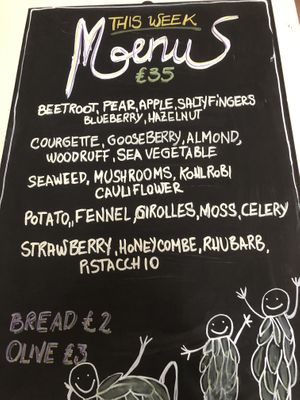 All ingredients foraged or grown locally  at Foxglove in Barmouth