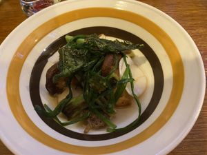 Mushroom based dish #Veganuary at Foxglove in Barmouth
