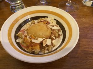 Fried custard is the main element here #Veganuary at Foxglove in Barmouth