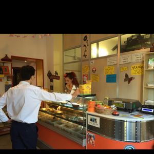 The counter at Gusto Arsizio in Busto Arsizio