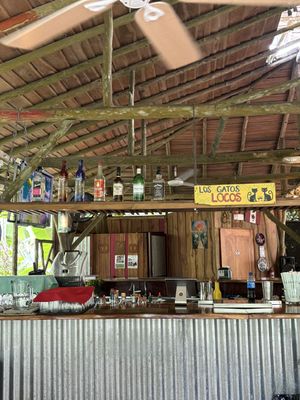 Bar area   at Los Gatos Locos in Ojochal De Osa