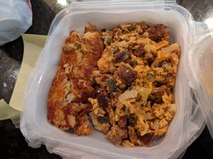 Mexican vegan scramble at The Lucky Penny Diner and Deli in Naperville