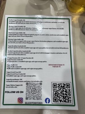 Menu page 2  at The Lucky Penny Diner and Deli in Naperville