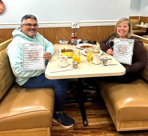 We loved our vegan costumers!  at The Lucky Penny Diner and Deli in Naperville