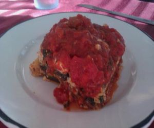 Vegan Lasagna at Munch in Oak Park