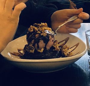 Vegan brownie sundae! at Munch in Oak Park