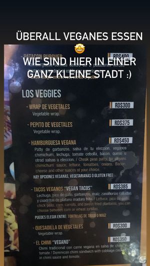 Many vegan 🌱 options   at Reyenao Beach Alley in Las Terrenas